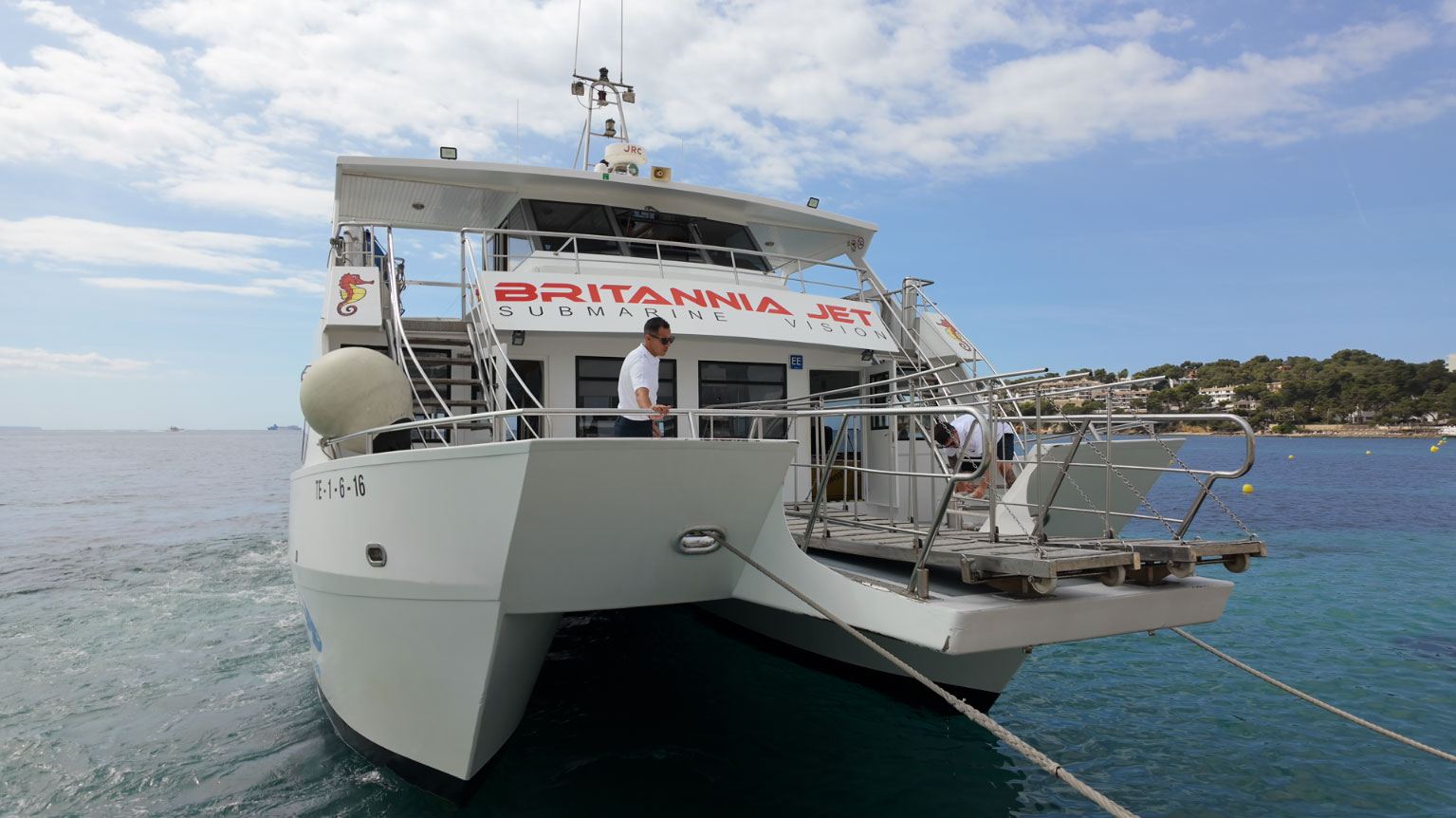 The Magaluf coast by boat