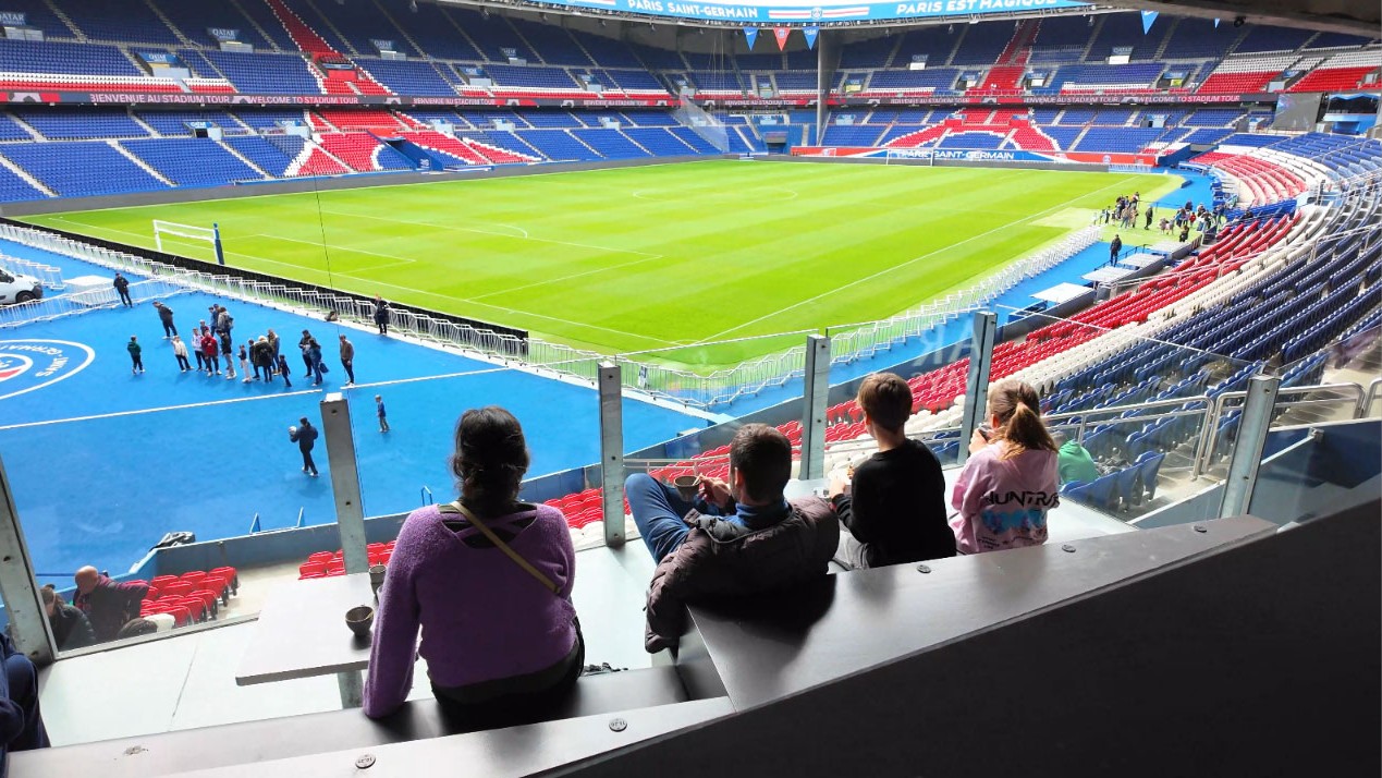 View of the pitch from the stands